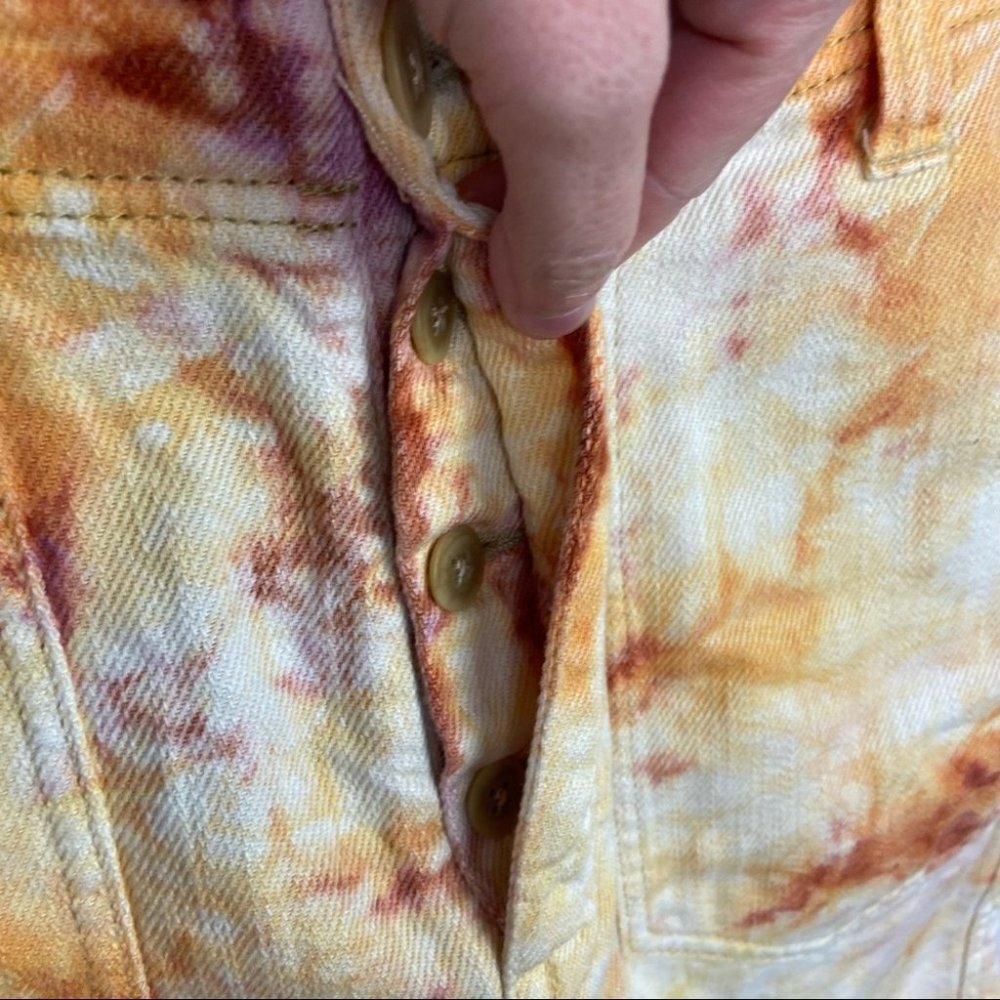 NWT Free People Tie‎ Dye Bermuda Shorts She's A Legend Size 2 New With Tags Boho - Picture 5 of 14